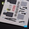 KELIK K72058 HH-65A/B Dolphin interior 3D decals for Dream Model kit 1/72